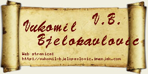 Vukomil Bjelopavlović vizit kartica